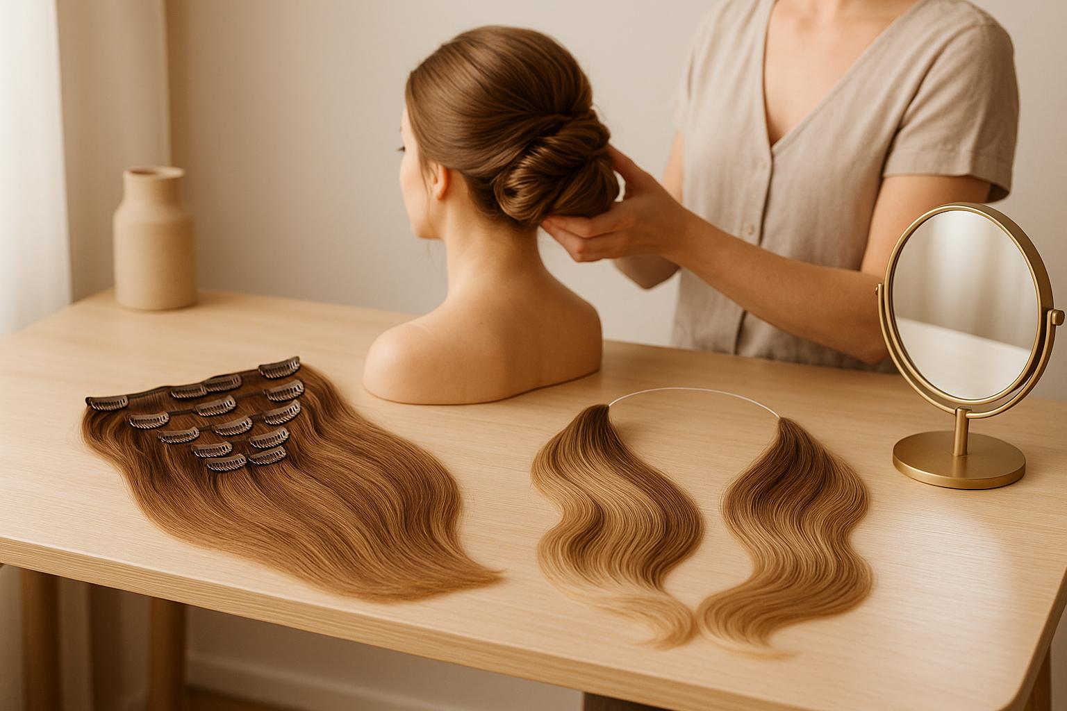 Clip-Ins vs. Halo Extensions for Updos