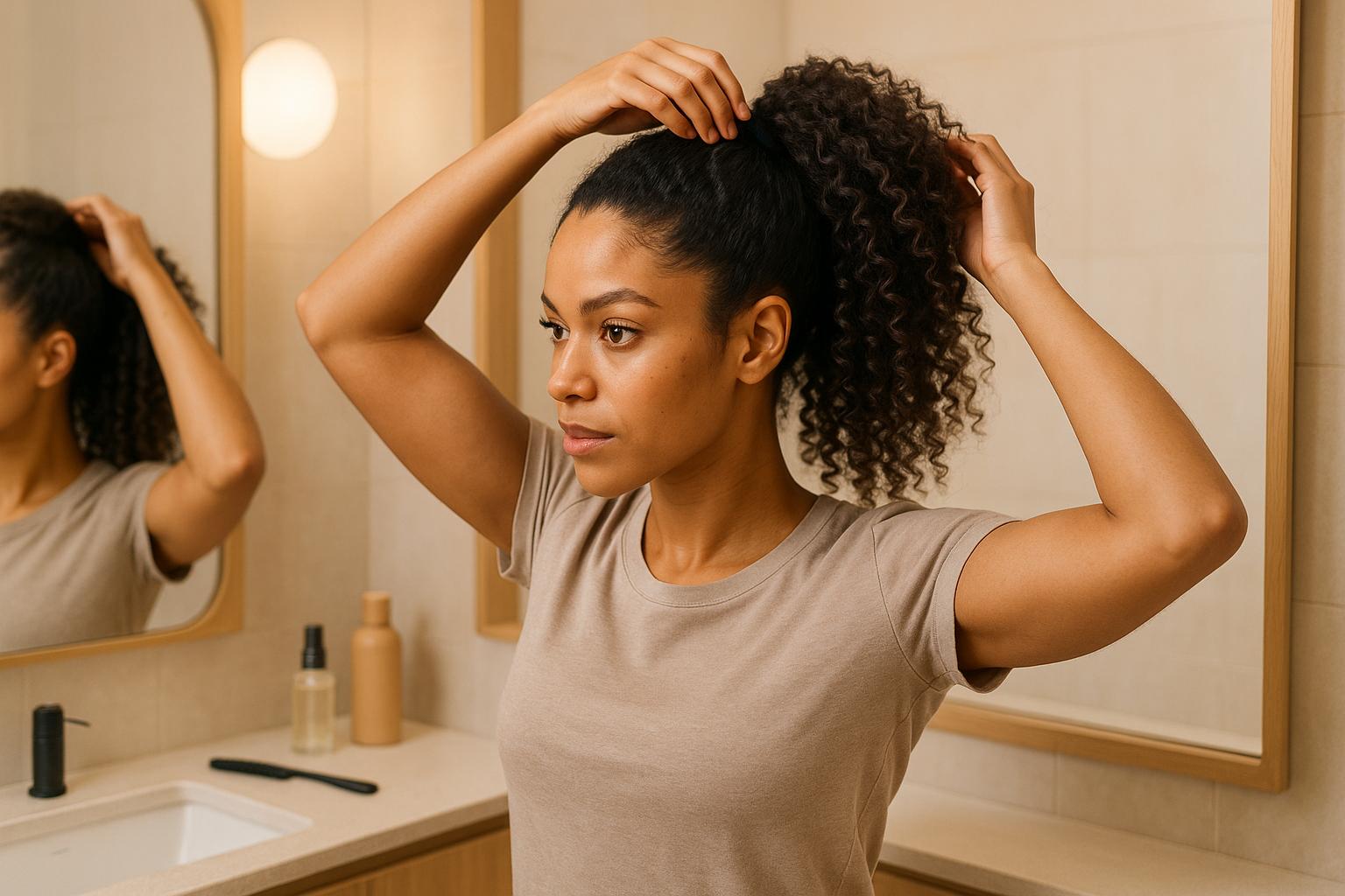 How to Blend Curly Ponytail Extensions with Natural Hair
