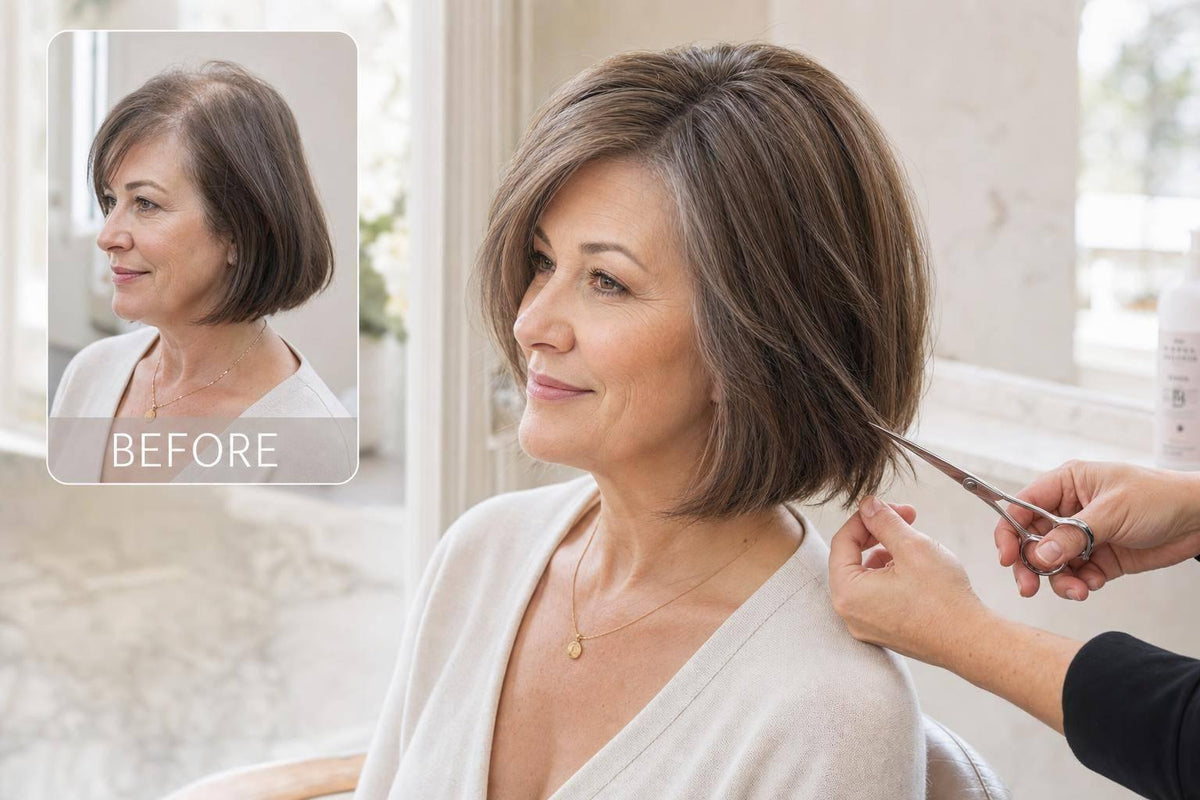 How To Blend A Topper Into A Bob Haircut