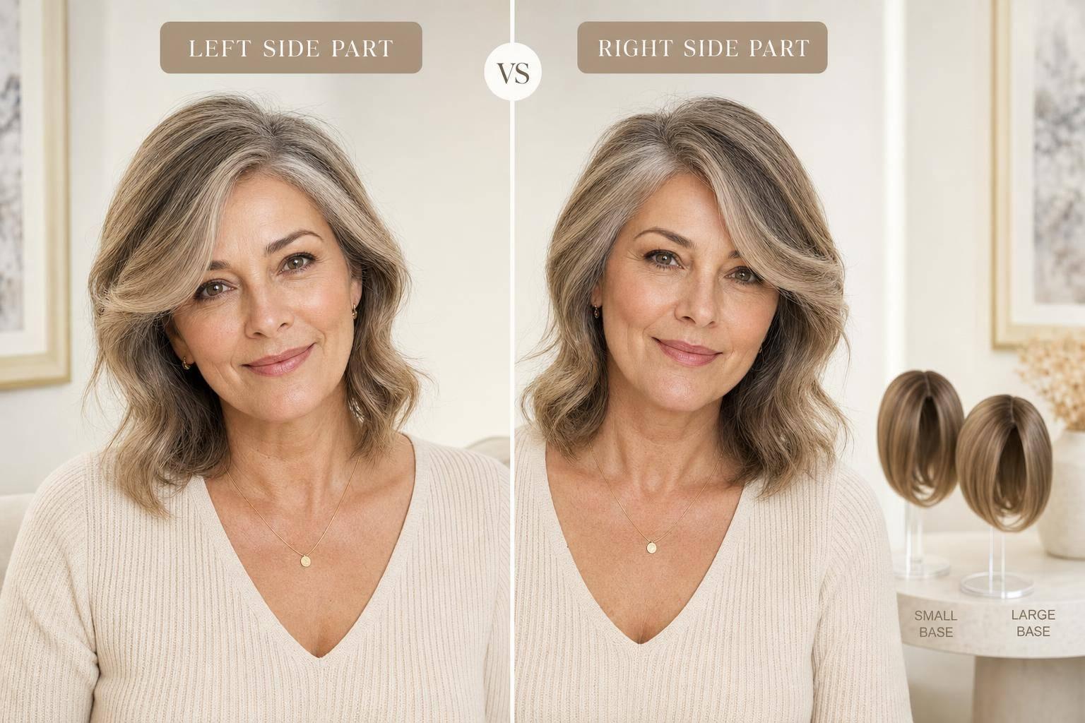 Left Side Part vs Right Side Part Hair Topper: Which Should You Choose?