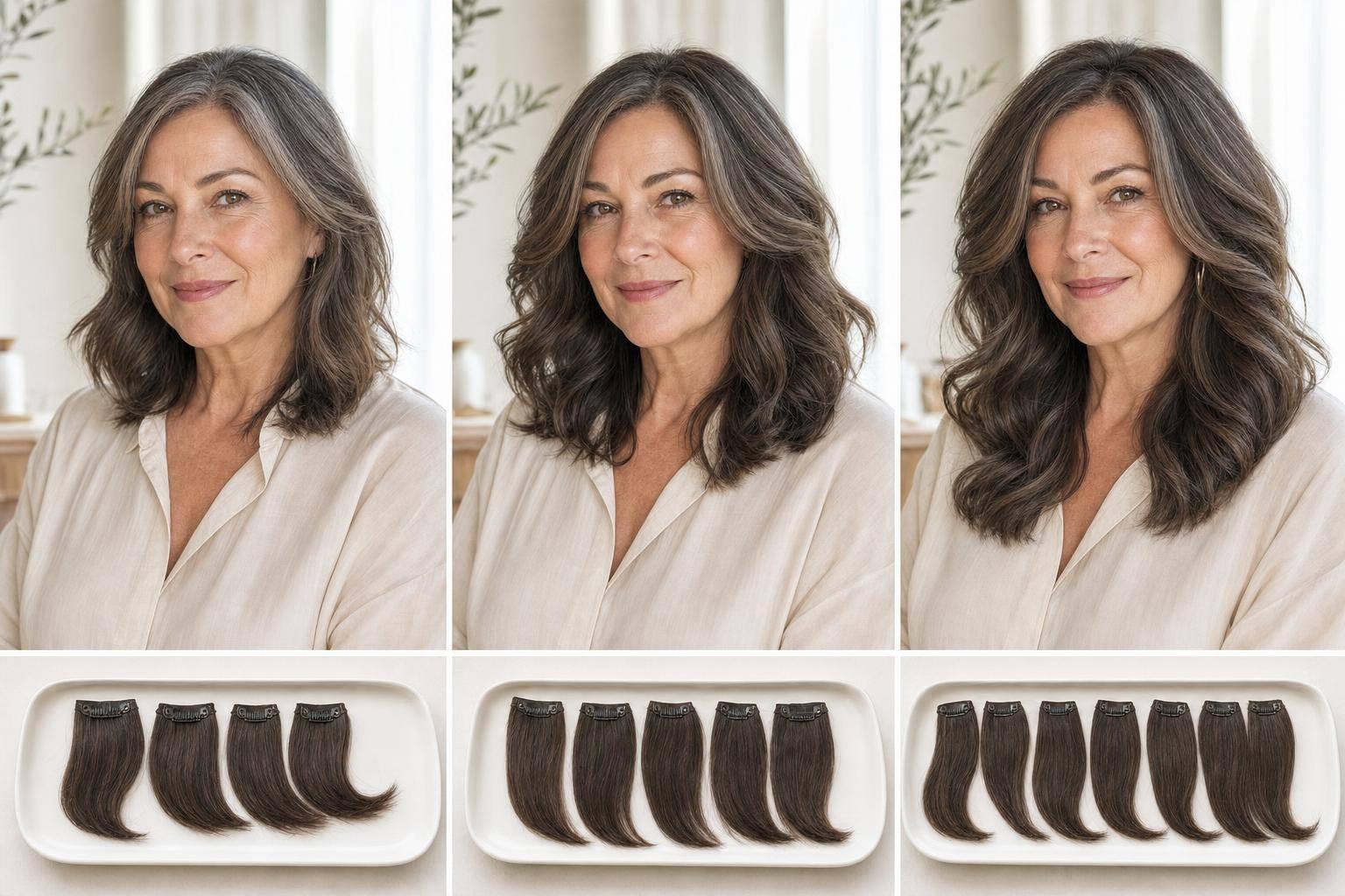 Clip-In Hair Extensions for Beginners: 4-Piece vs 5-Piece vs 7-Piece Sets