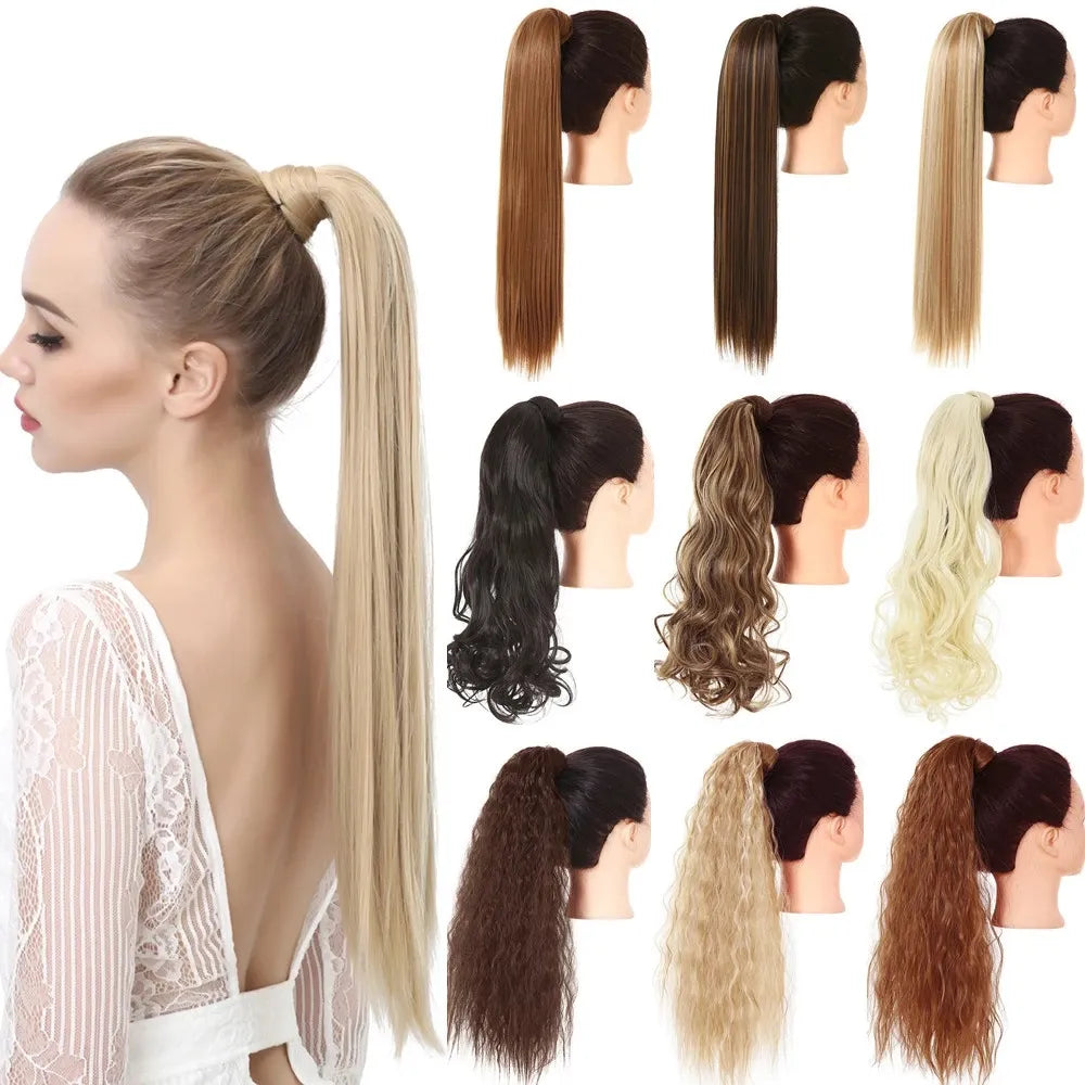 Silkara™ Clip in Ponytail Hair Extension, 20 inches