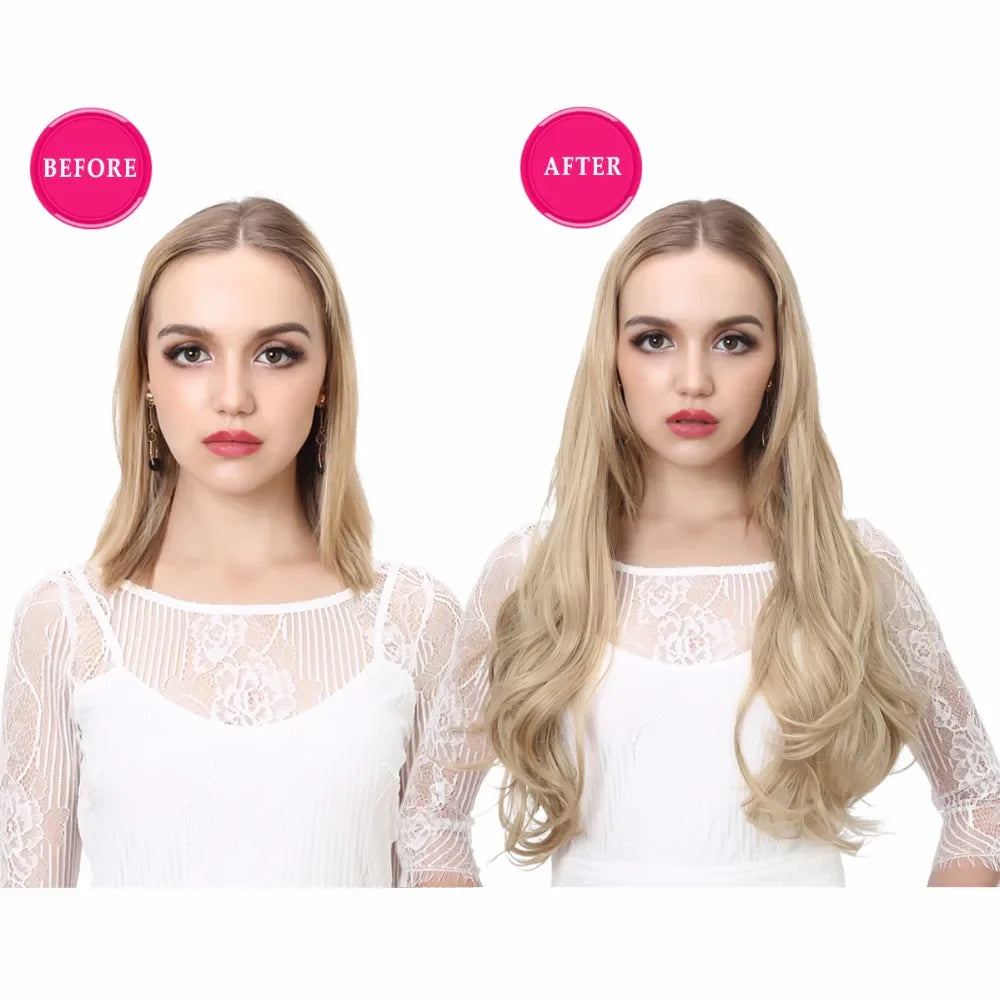 Silkara™ Wavy U Part Clip in Hair Extension