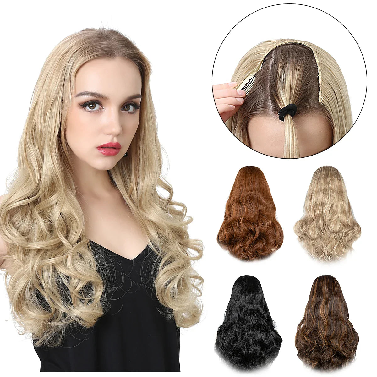 Silkara™ Wavy U Part Clip in Hair Extension