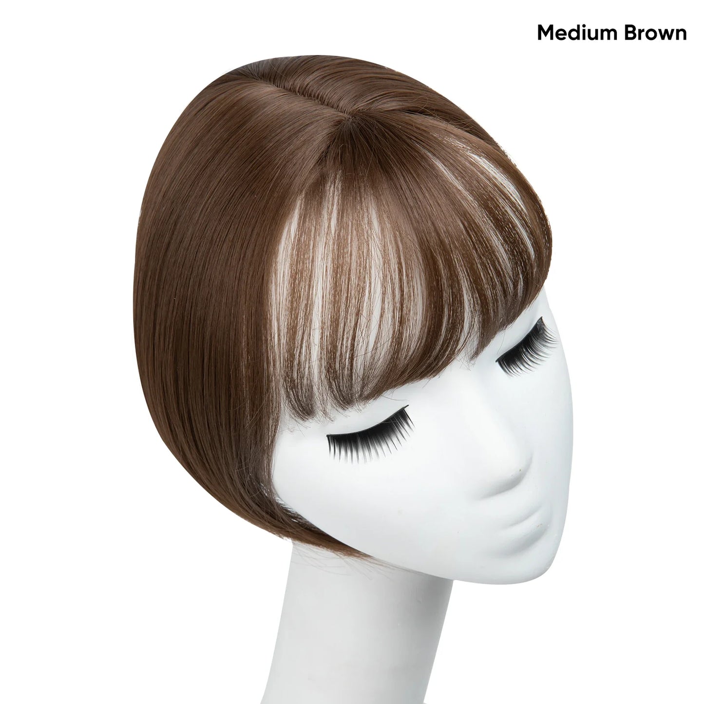 Silkara™ Clip in Hair Topper With Bangs