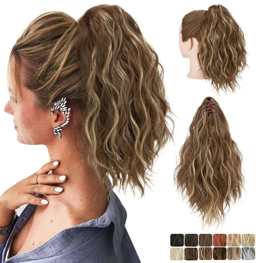 Silkara™  Curly Claw Clip In Ponytail 13"