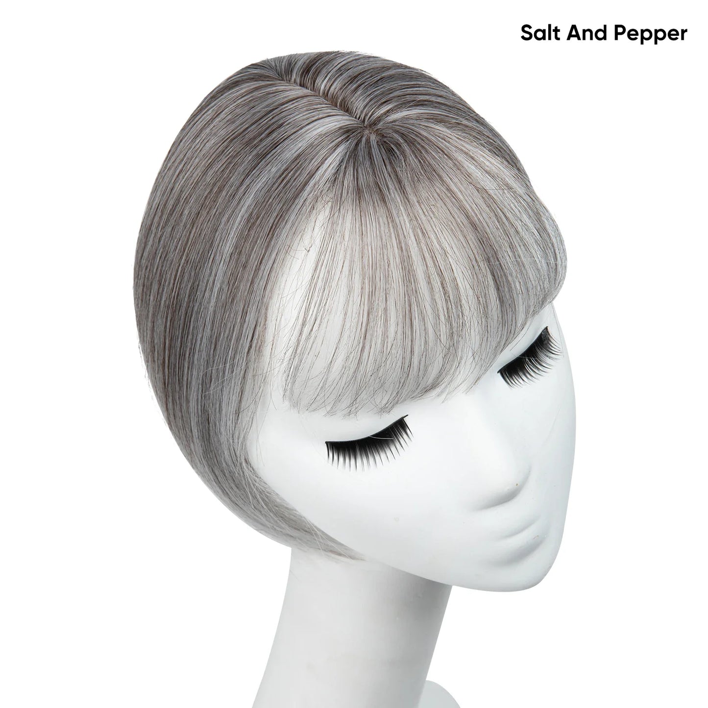 Silkara™ Clip in Hair Topper With Bangs
