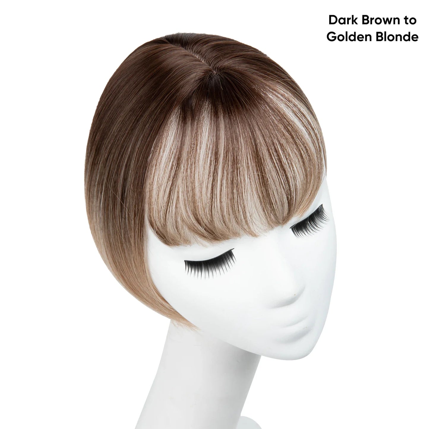 Silkara™ Clip in Hair Topper With Bangs