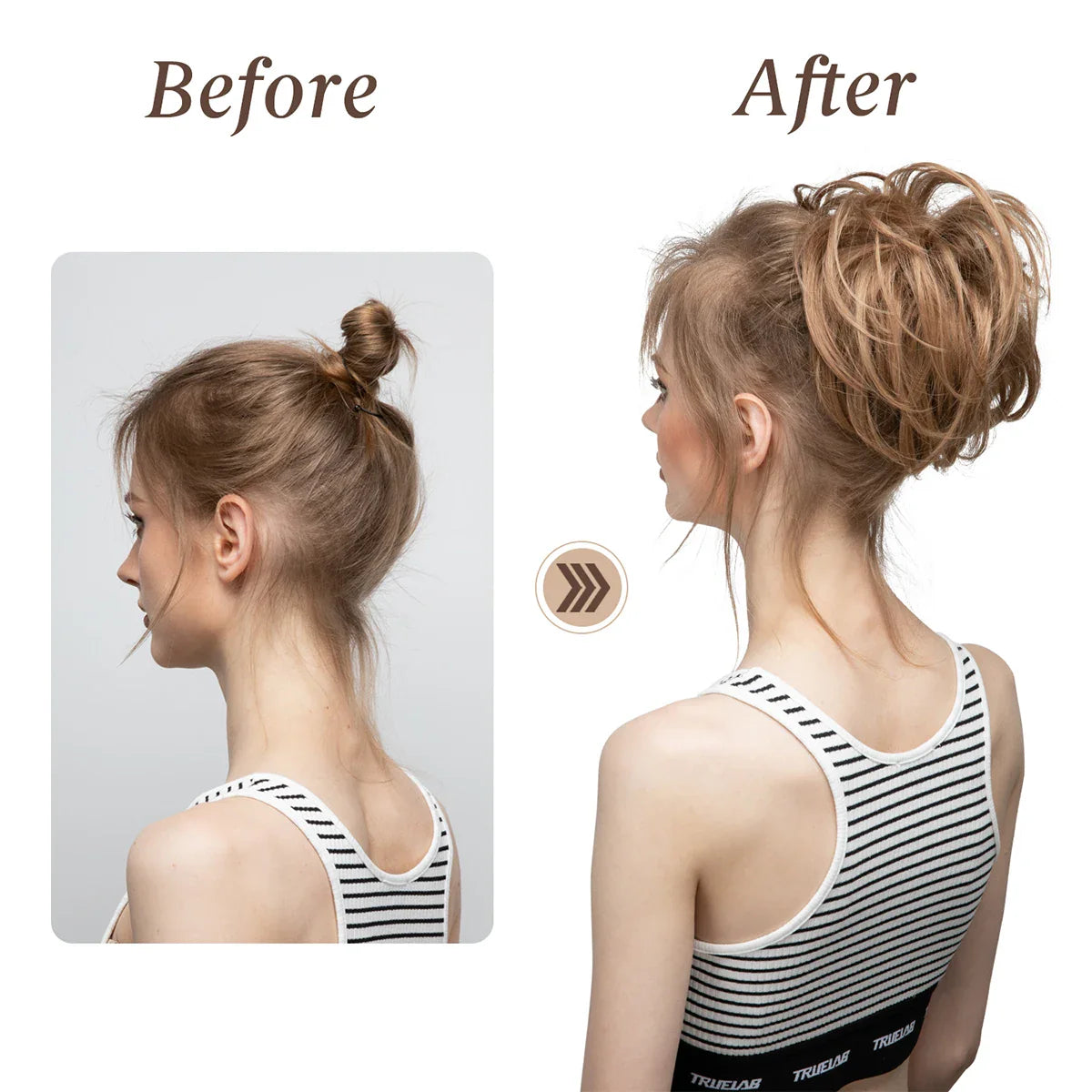 Silkara™  Elastic Messy Bun Chignon Curly Scrunchie Updo Donut