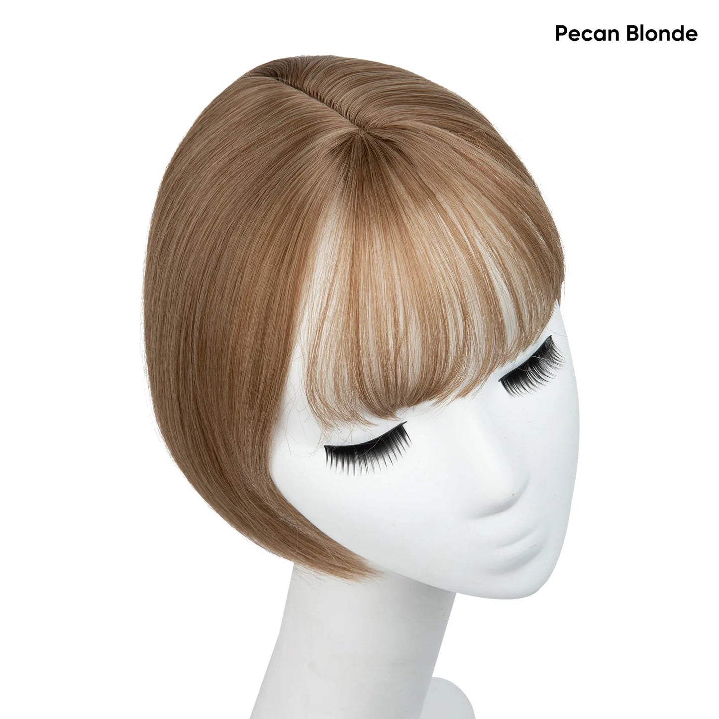 Silkara™ Clip in Hair Topper With Bangs