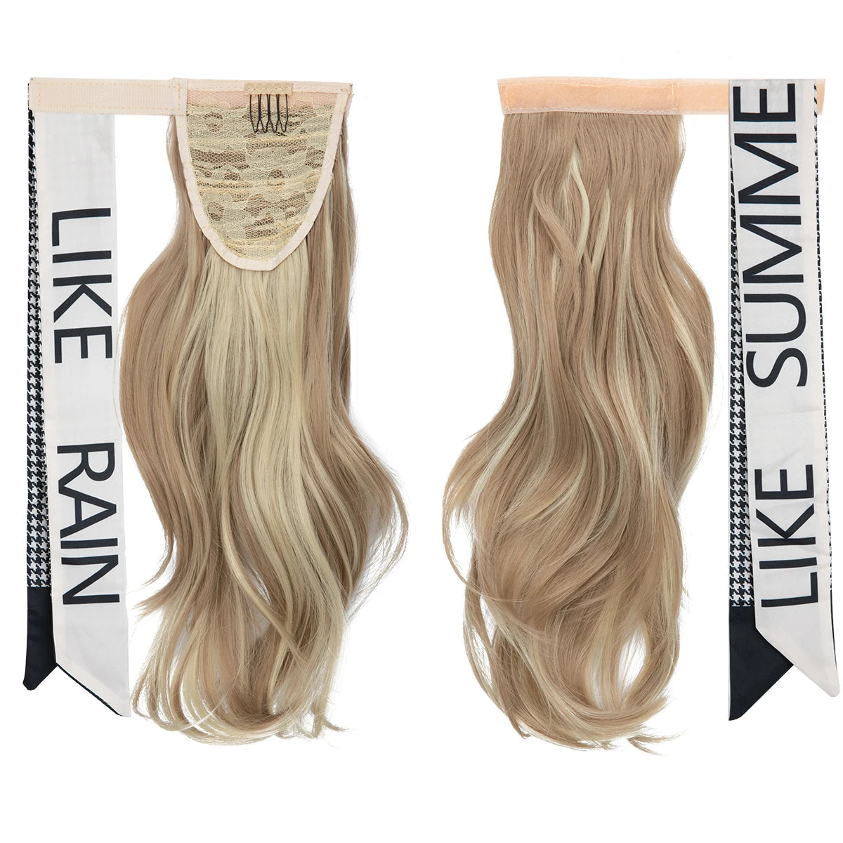 Silkara™ Premium Wavy Clip-In Ponytail Hair Extension – Wrap Around Synthetic Hairpiece (100g)