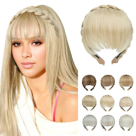 Silkara™ Hair Headband Bangs Extension Blunt Fringe