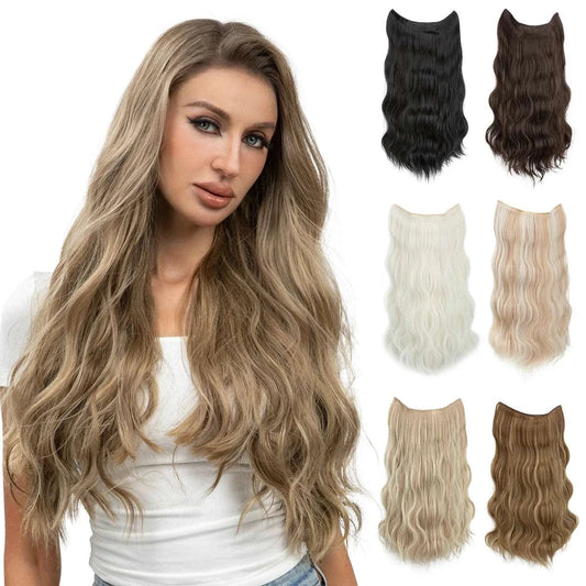 Silkara™ Halo Extensions (Wavy-3 Clips)