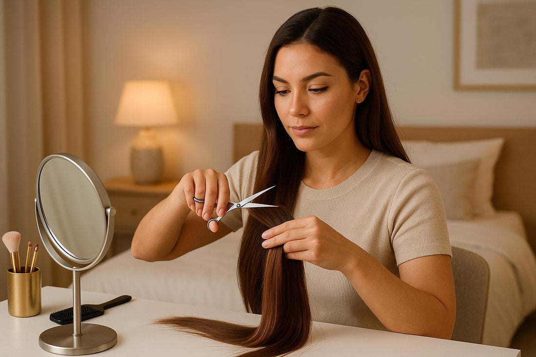 How to Trim Hair Extensions at Home