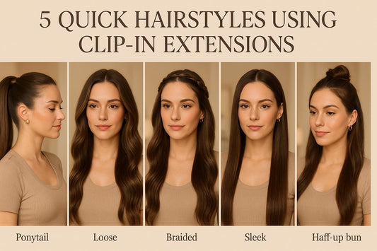 5 Quick Hairstyles Using Clip-In Extensions
