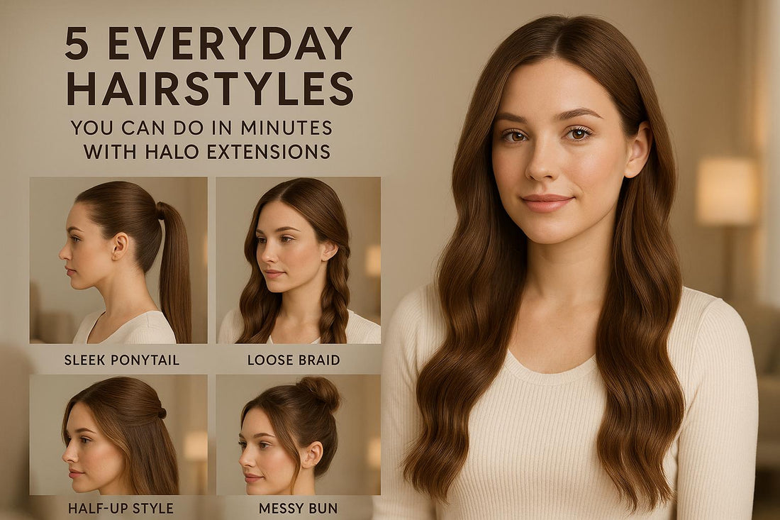 5 Everyday Hairstyles You Can Do in Minutes with Halo Extensions