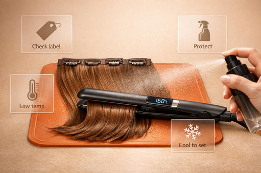 Ultimate Guide to Heat Styling Synthetic Extensions