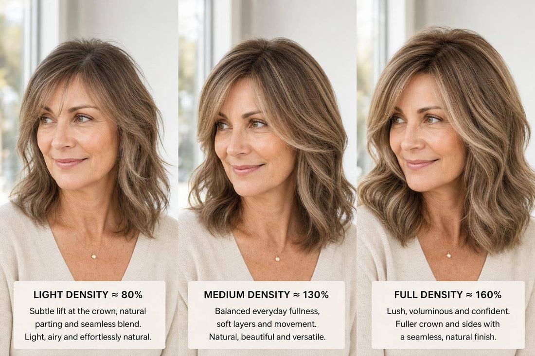 Understanding Hair Topper Density: Light vs Medium vs Full Volume