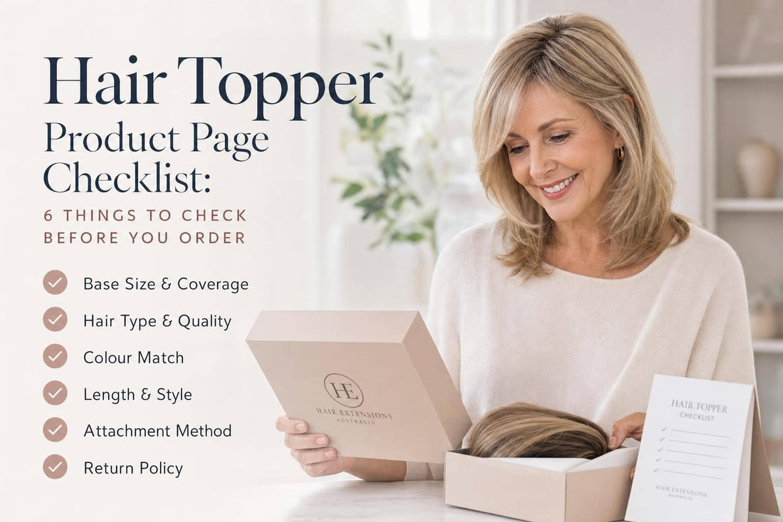 Hair Topper Product Page Checklist: 6 Things to Check Before You Order