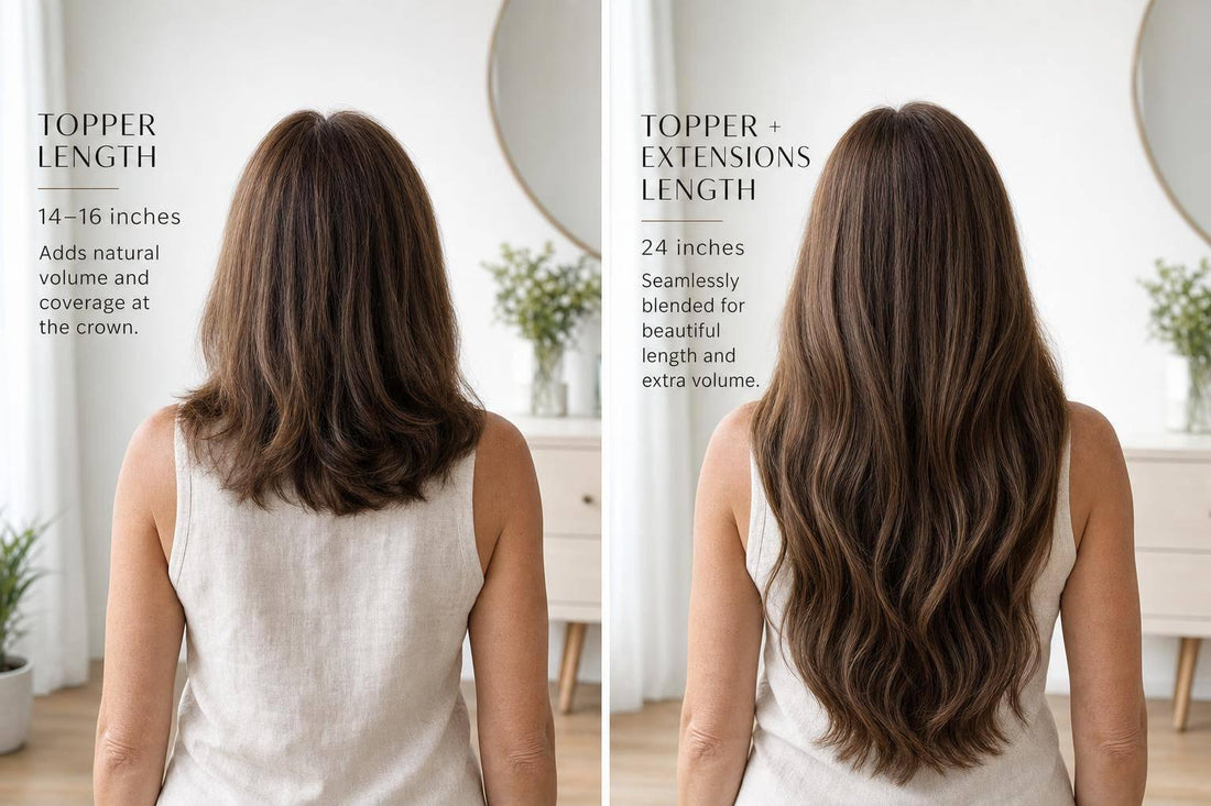 Do Hair Toppers Come in 24 Inches? Understanding Topper Length vs Extension Length