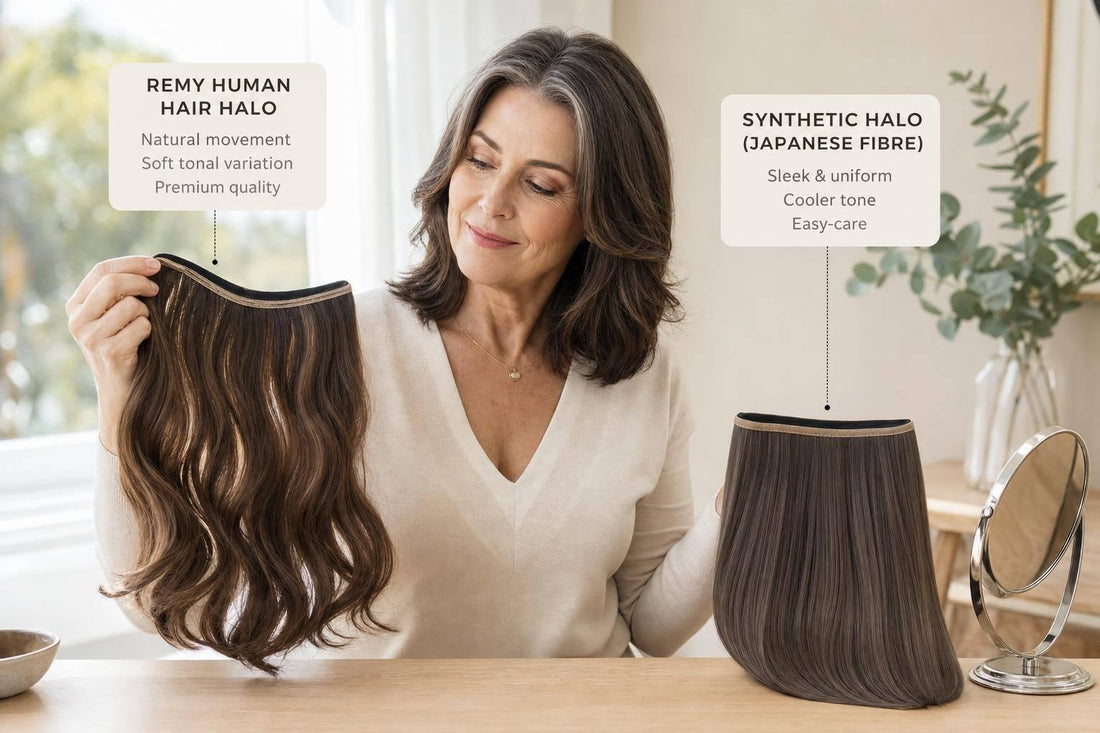 Human Hair Halo vs Synthetic Halo Extensions: Which Should You Buy?