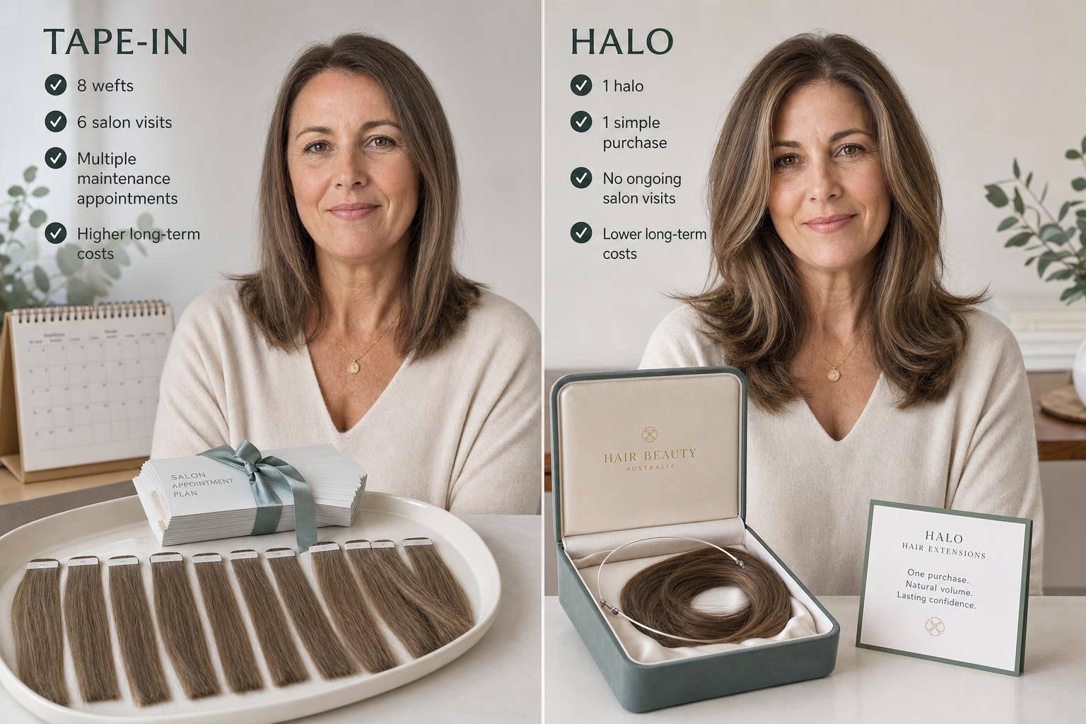 Halo Extensions vs Tape-In Extensions: Which Costs Less in the Long Run?