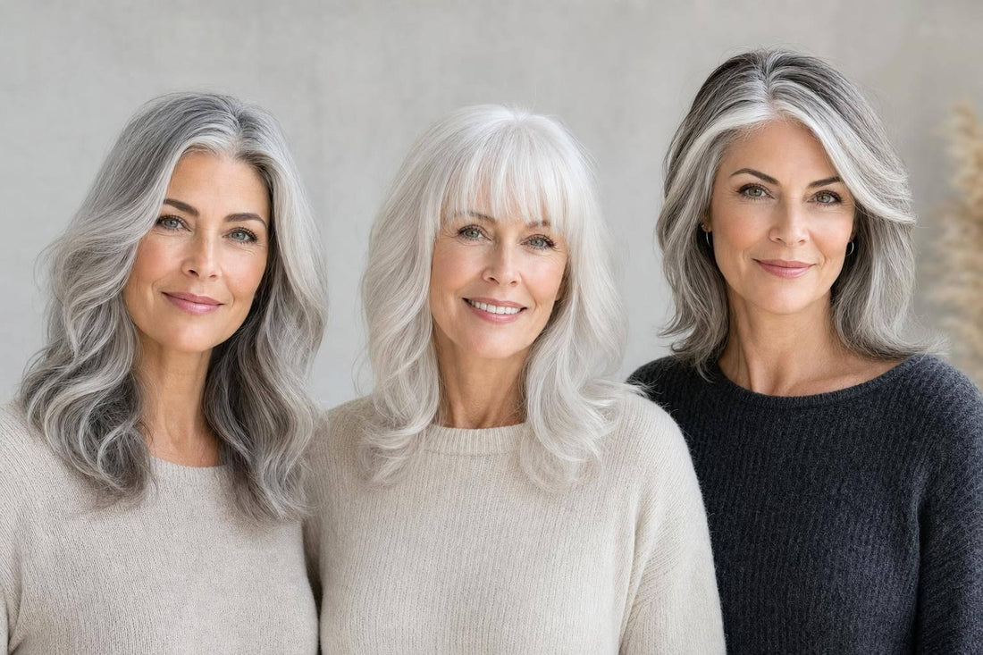 Hair Extensions for Grey Hair: How to Match Silver, White & Salt-and-Pepper Hair