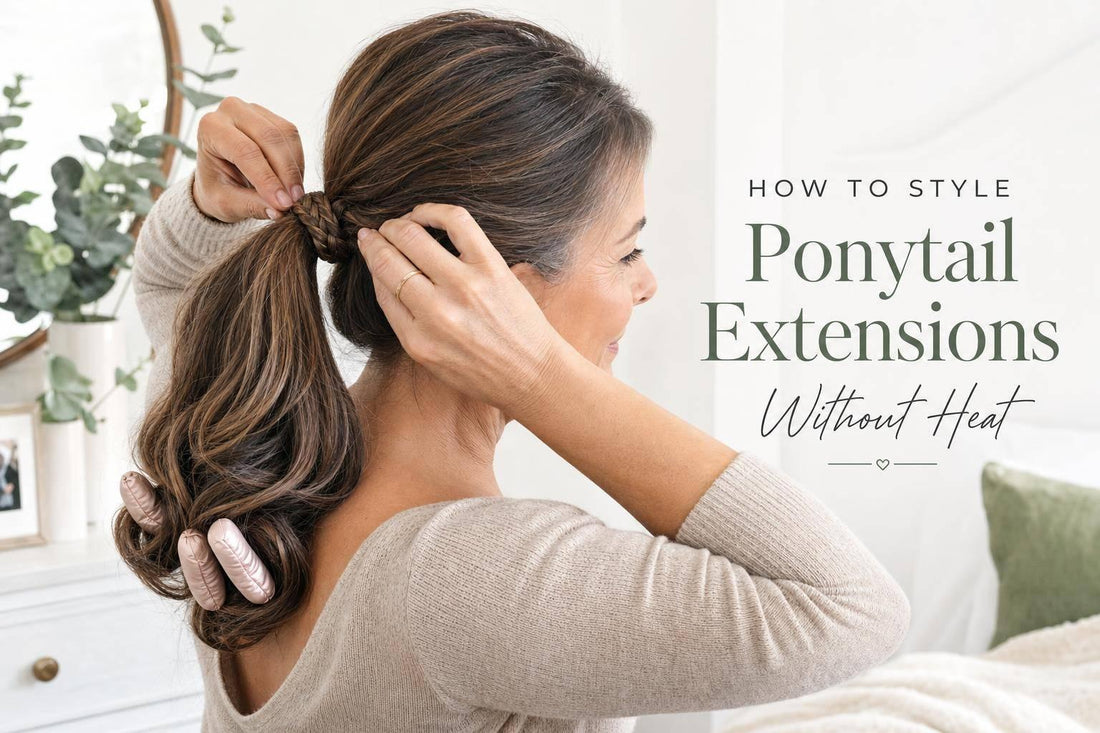 How to Style Ponytail Extensions Without Heat