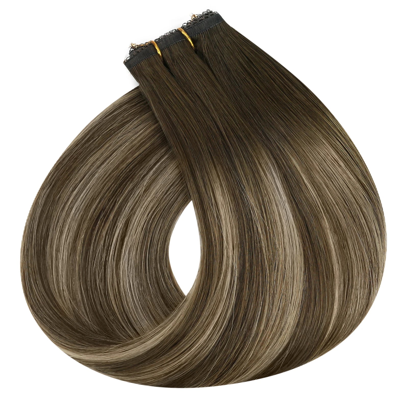 Flat Weft Human Hair Extensions – Soft Remy Sew-In Extensions with Lace Base