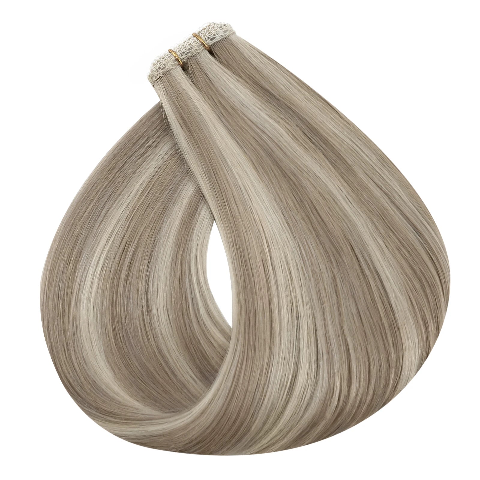 Flat Weft Human Hair Extensions – Soft Remy Sew-In Extensions with Lace Base