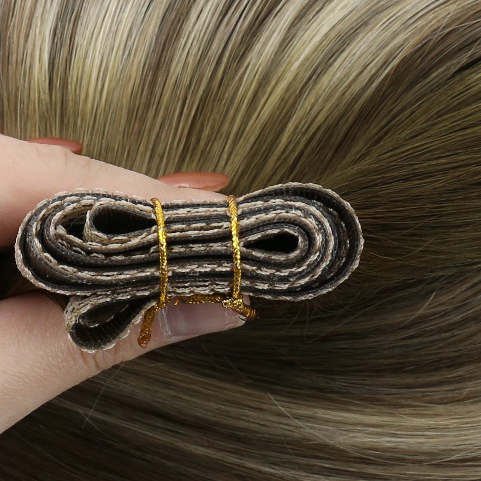 Flat Weft Human Hair Extensions – Soft Remy Sew-In Extensions with Lace Base