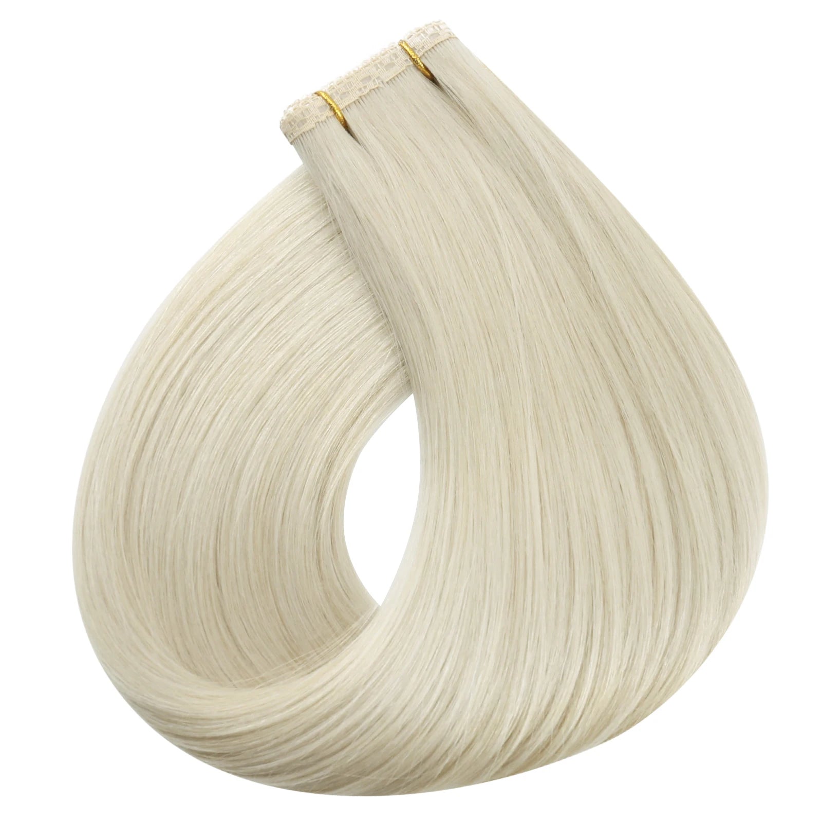 Flat Weft Human Hair Extensions – Soft Remy Sew-In Extensions with Lace Base