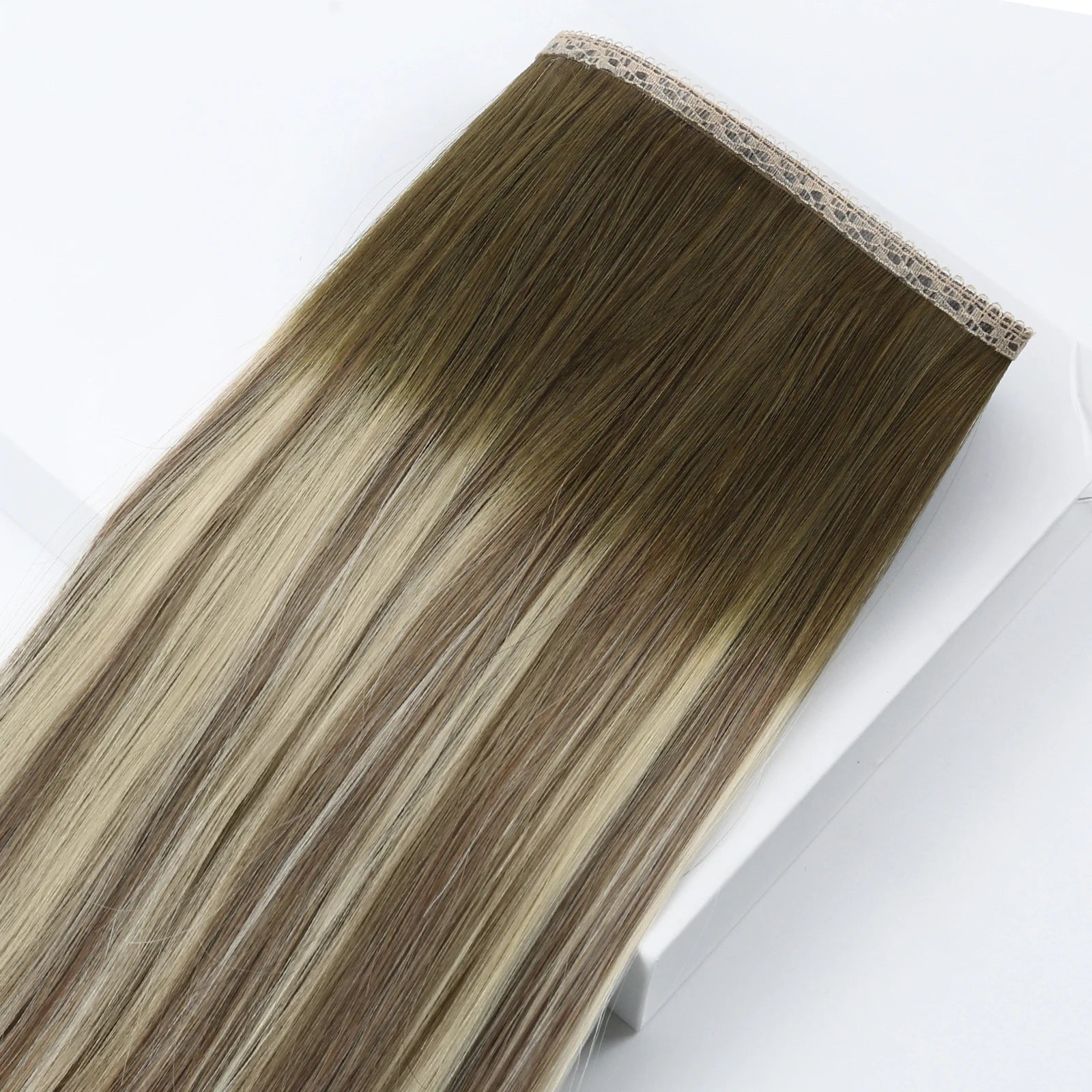 Flat Weft Human Hair Extensions – Soft Remy Sew-In Extensions with Lace Base