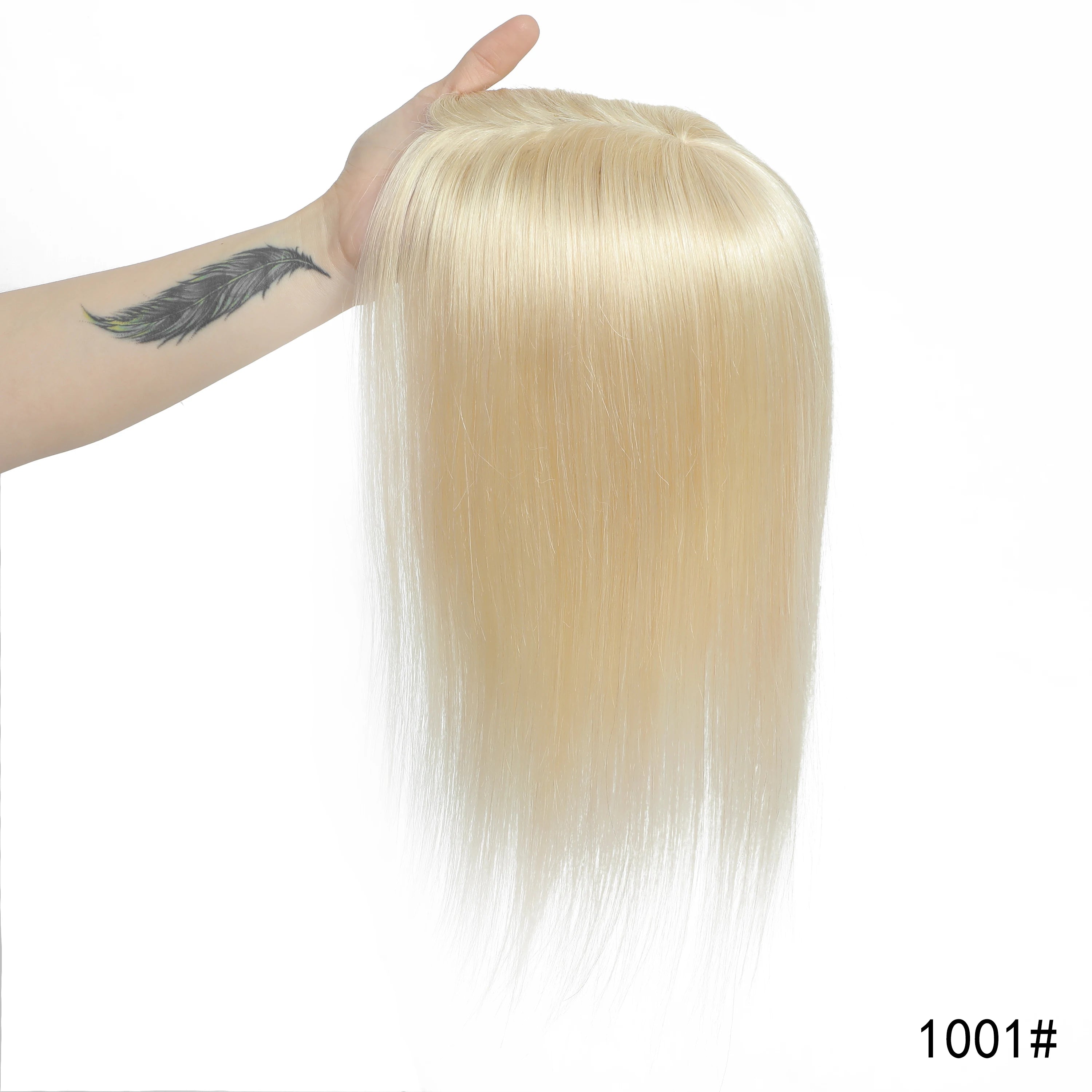 Remy Human Hair Topper for Thinning Hair – Clip-In Crown Volume 25–45 cm