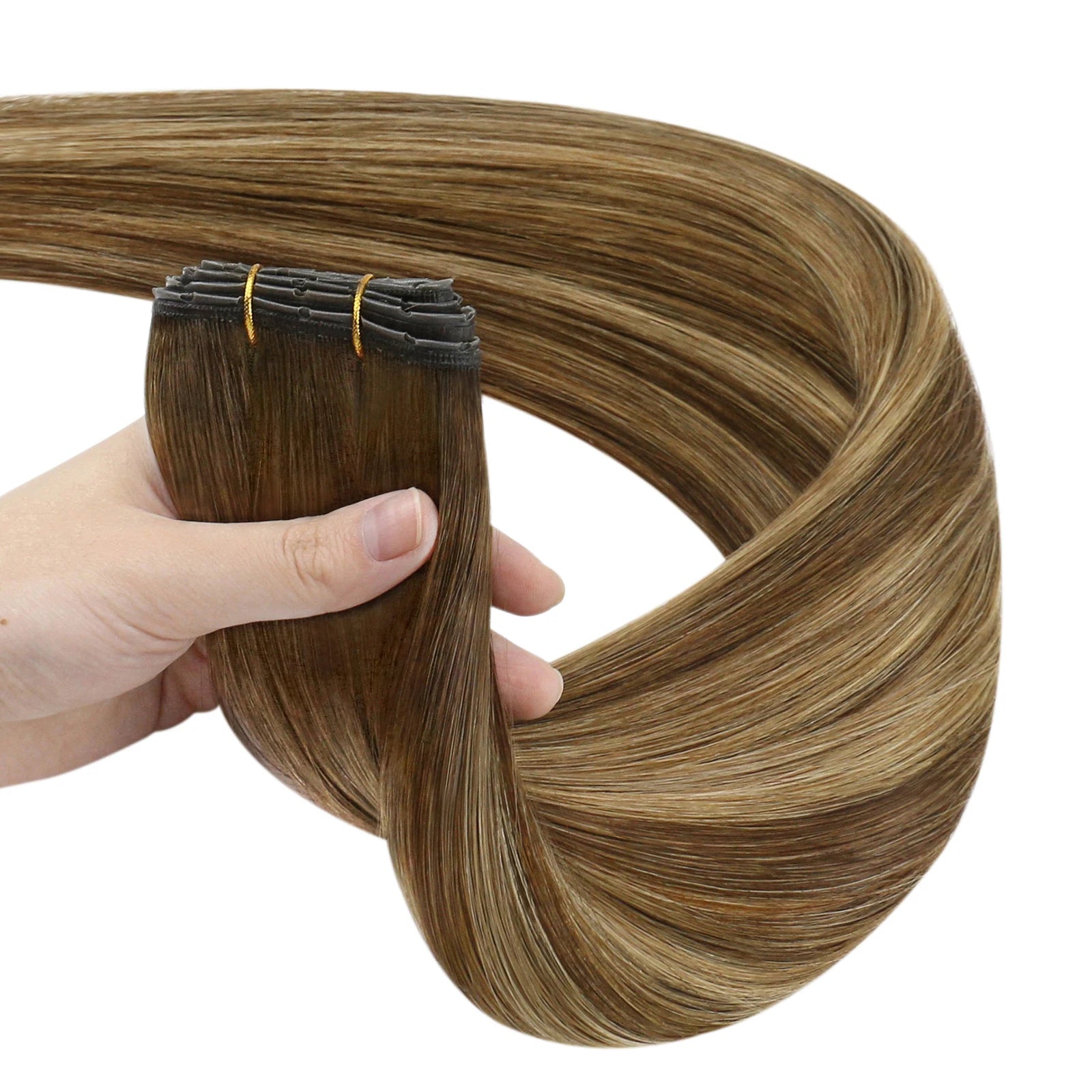 Butterfly Weft Human Hair Extensions – Invisible Remy PU Hole Weft for Volume
