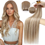 Genius Weft Human Hair Extensions – Seamless Remy Balayage Weft (Sew-In)