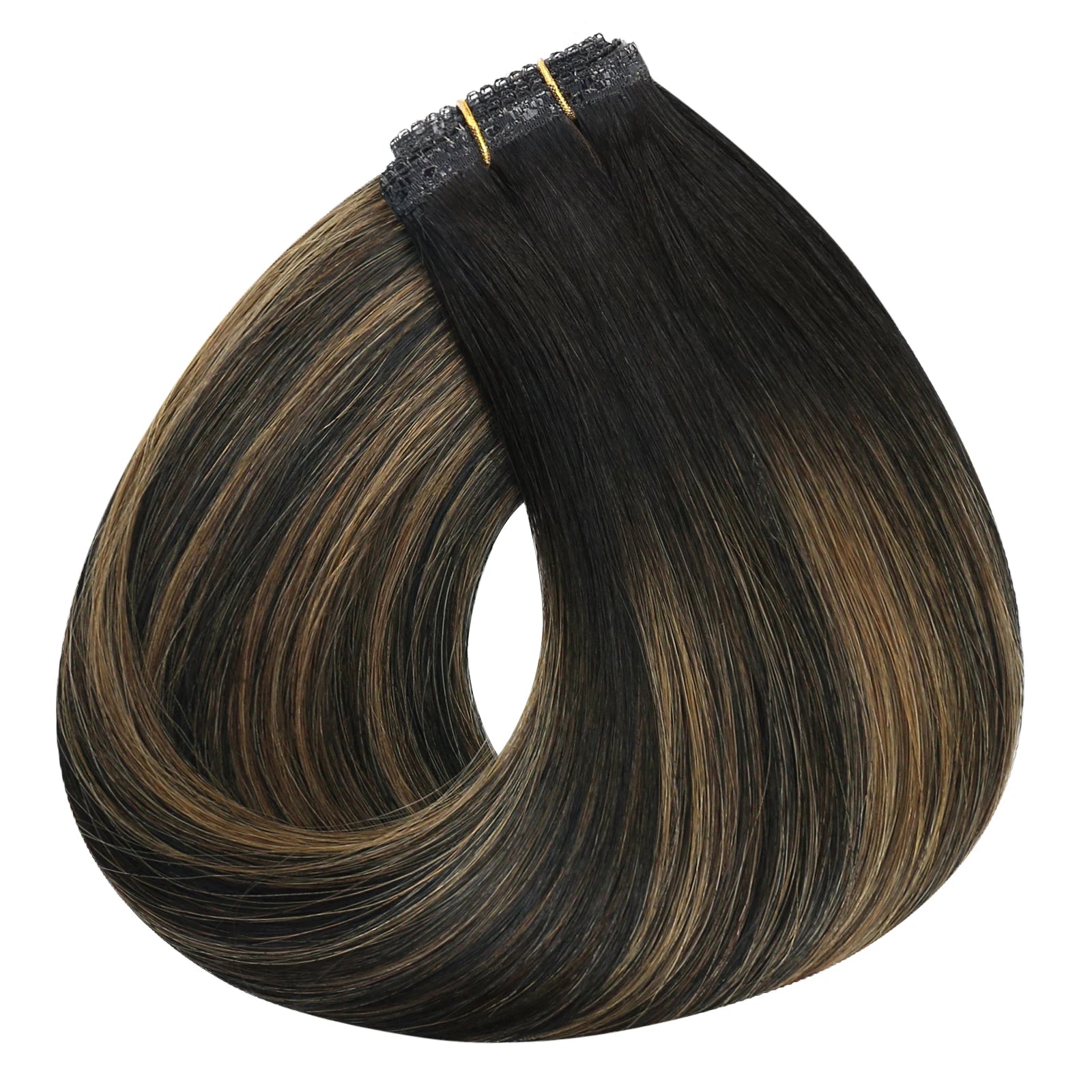 Flat Weft Human Hair Extensions – Soft Remy Sew-In Extensions with Lace Base