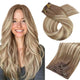 Seamless PU Clip-In Human Hair Extensions – 7 Piece Full Head Remy Set (105g)