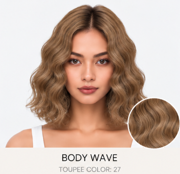 100% Human Hair – Straight & Wavy Swiss Lace Base for Natural Crown Coverage