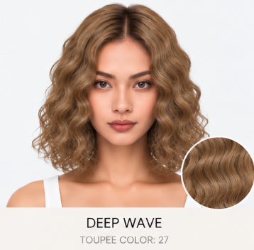 100% Human Hair – Straight & Wavy Swiss Lace Base for Natural Crown Coverage