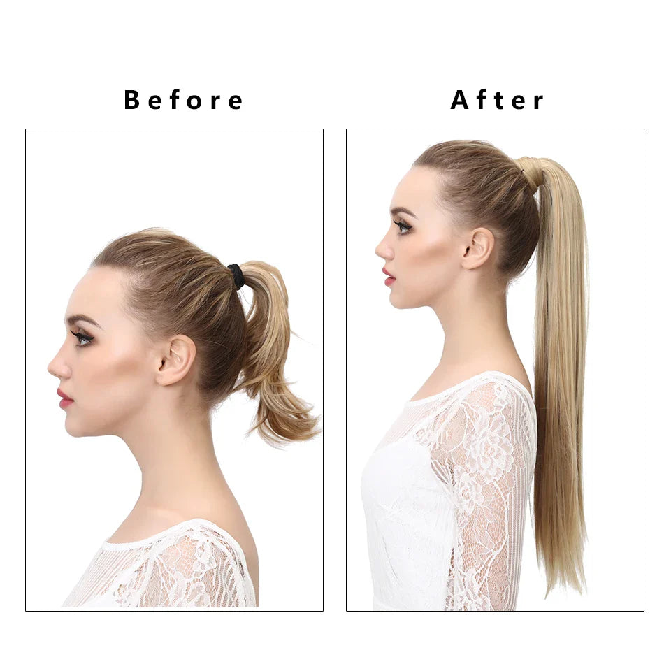 Silkara™  Clip in Ponytail Hair Extension, 20 inches
