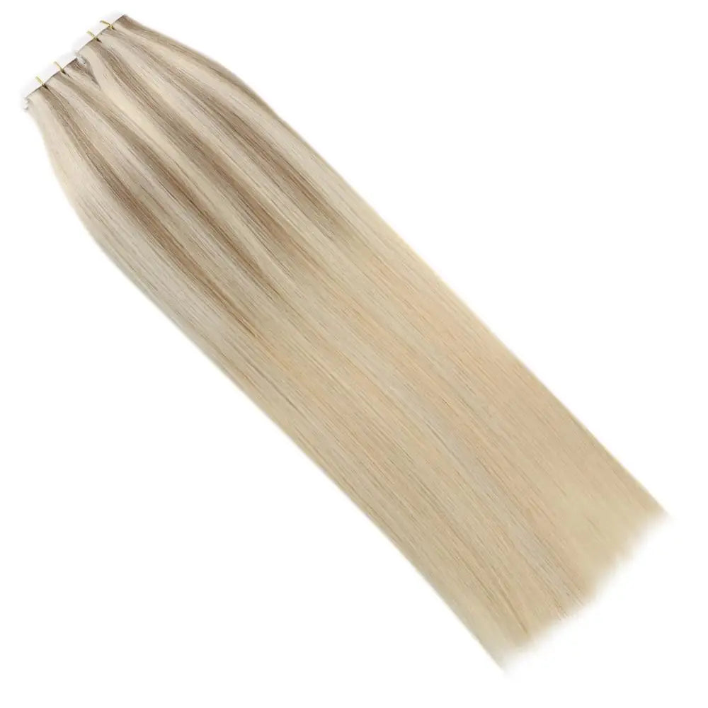 Virgin Remy Tape-In Hair Extensions – Invisible Injection Tape, Double Drawn, Natural Straight (20pcs)