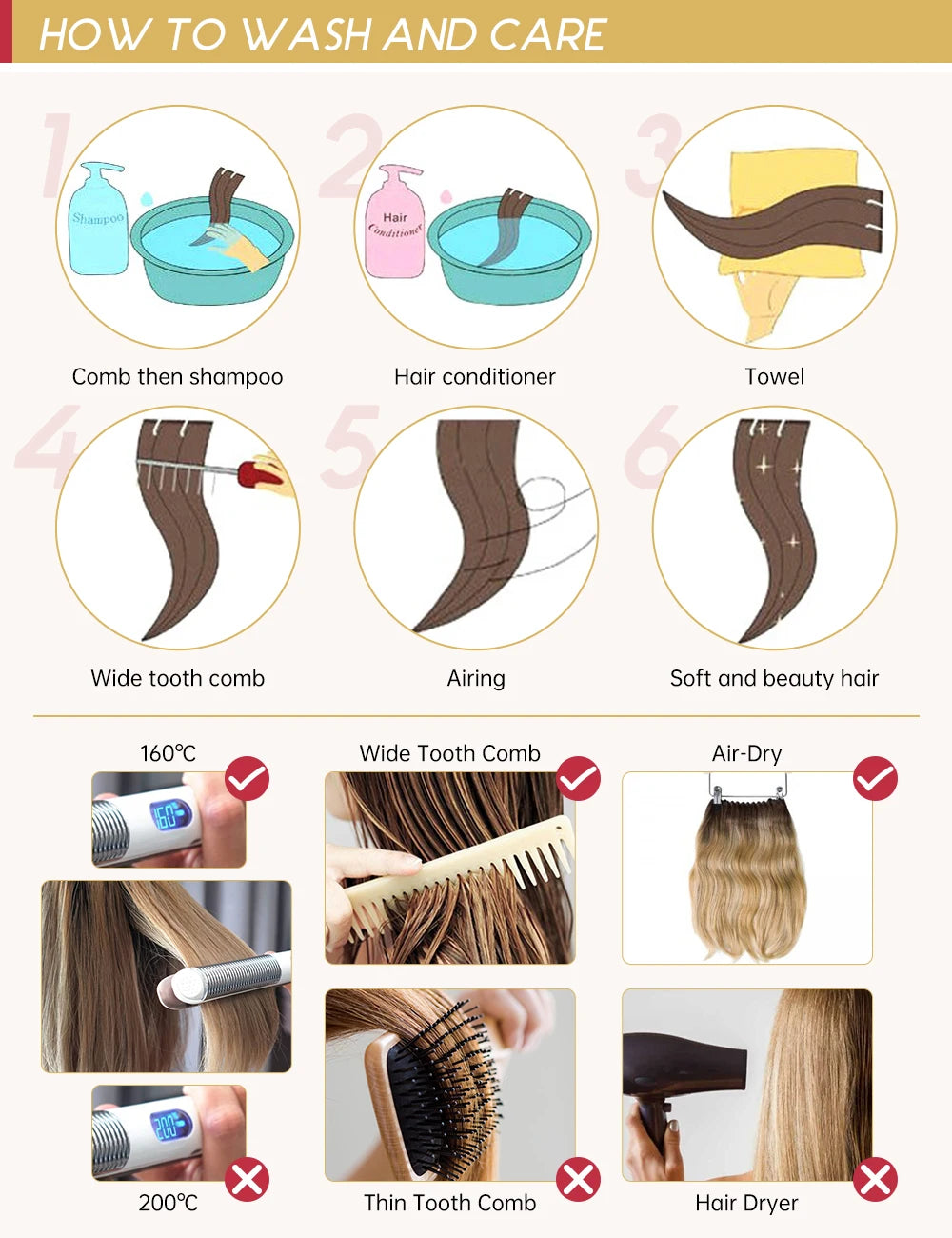 Flat Weft Human Hair Extensions – Soft Remy Sew-In Extensions with Lace Base