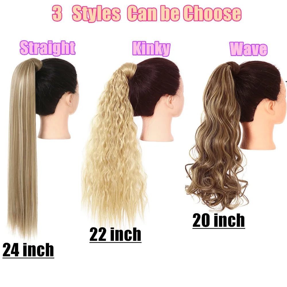 Silkara™  Clip in Ponytail Hair Extension, 20 inches