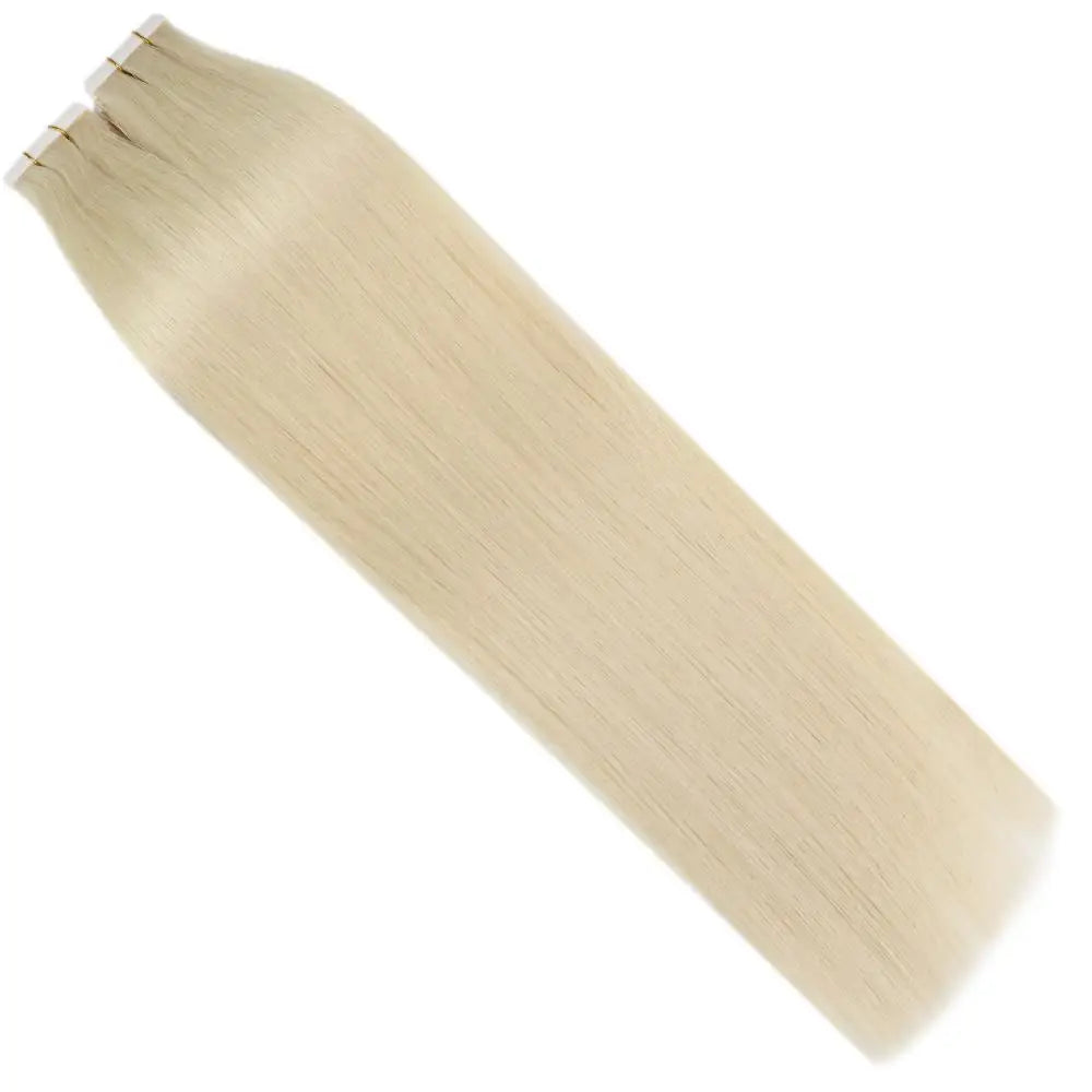 Virgin Remy Tape-In Hair Extensions – Invisible Injection Tape, Double Drawn, Natural Straight (20pcs)
