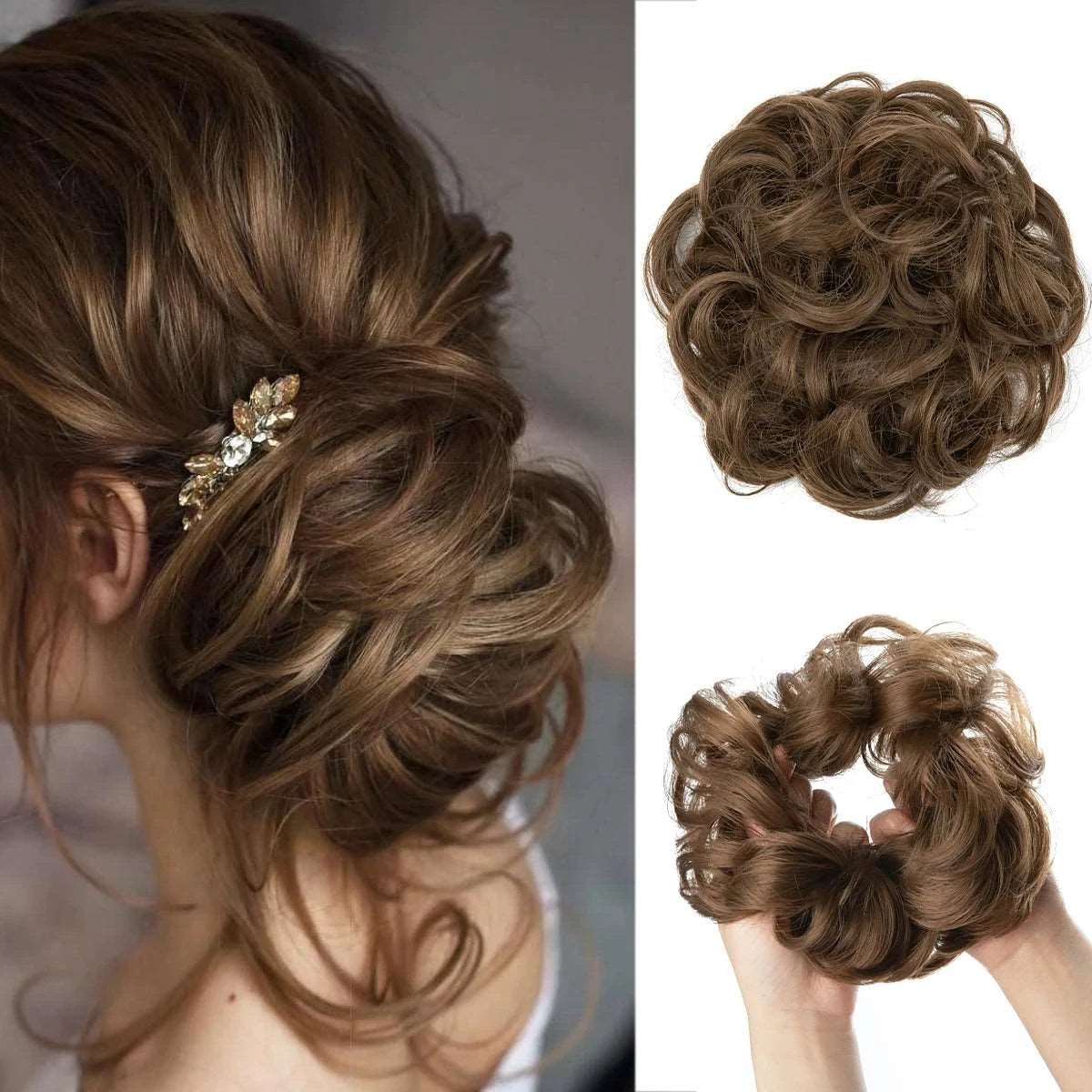 Silkara™ Secret Hair Instant Curly Messy Bun