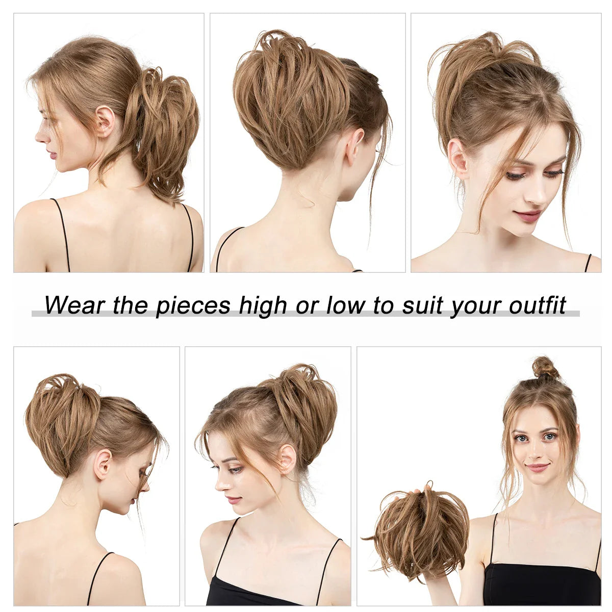 Silkara™ Hair Bun Curly Chignon Band
