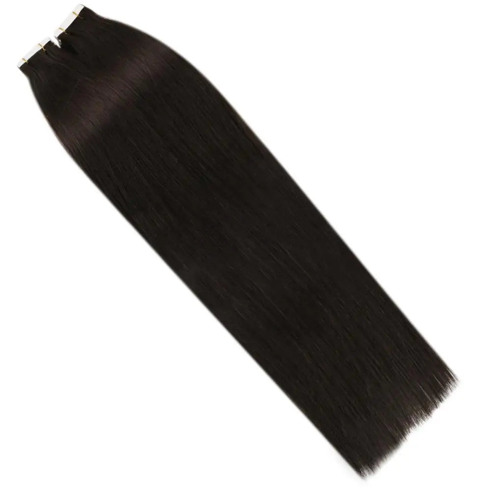 Virgin Remy Tape-In Hair Extensions – Invisible Injection Tape, Double Drawn, Natural Straight (20pcs)