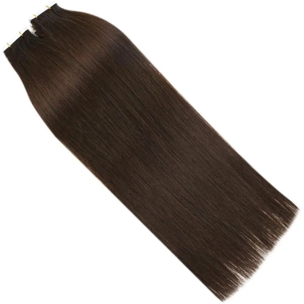 Virgin Remy Tape-In Hair Extensions – Invisible Injection Tape, Double Drawn, Natural Straight (20pcs)