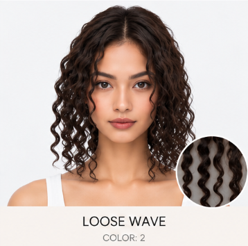 100% Human Hair – Straight & Wavy Swiss Lace Base for Natural Crown Coverage